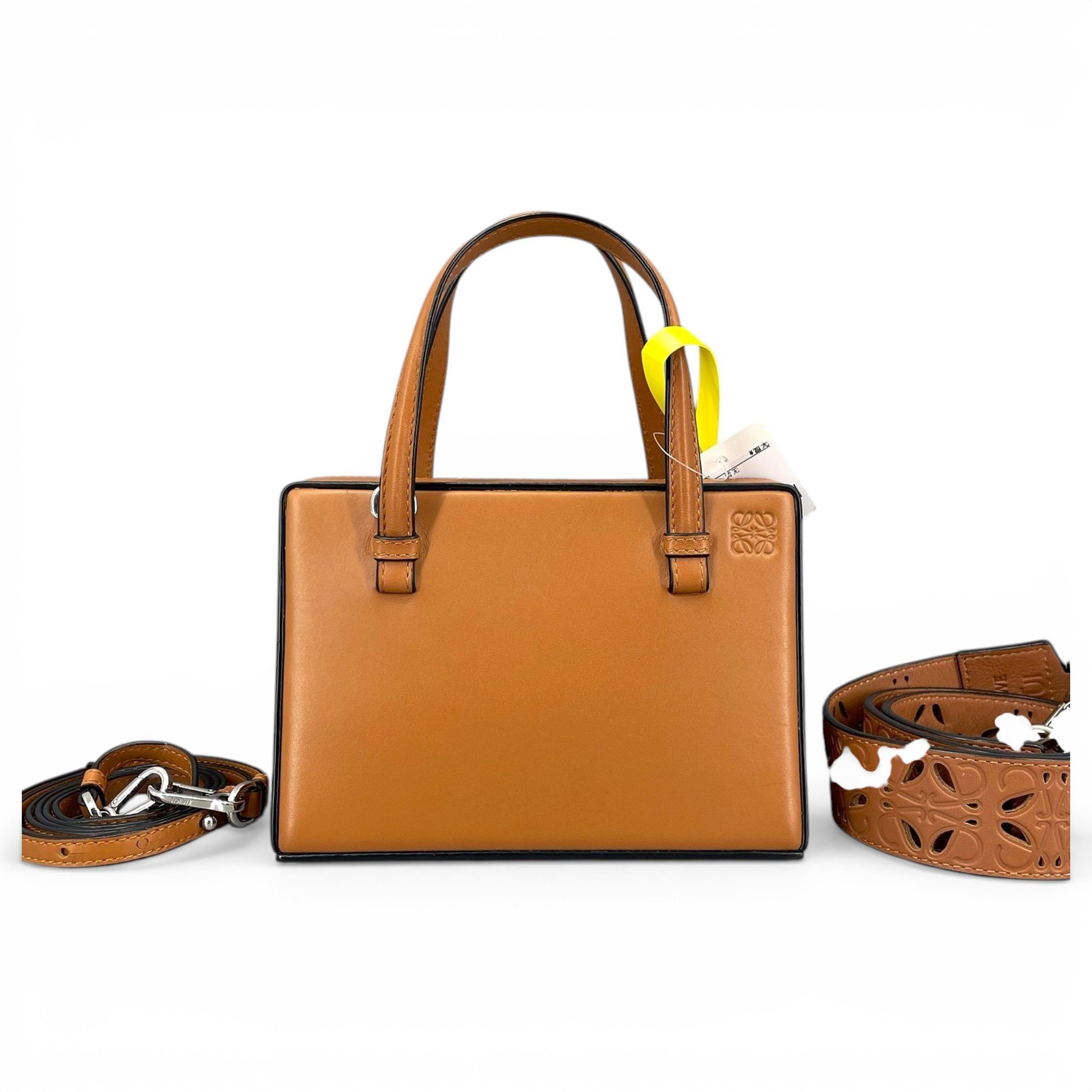 Postal leather handbag