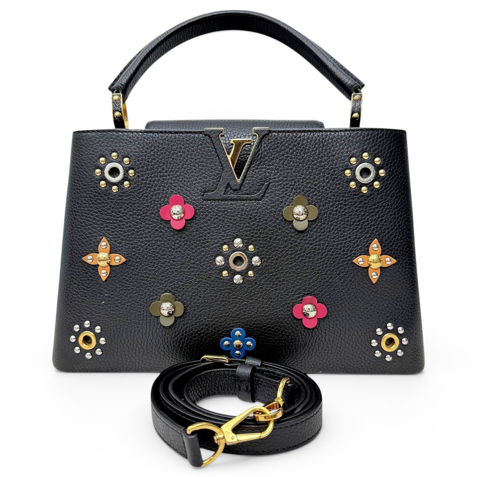 Capucines leather handbag