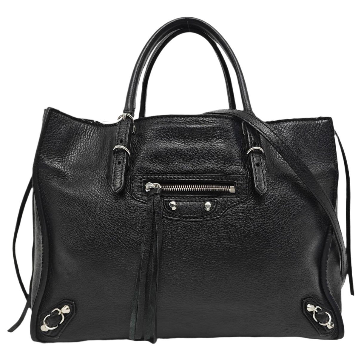Papier leather handbag