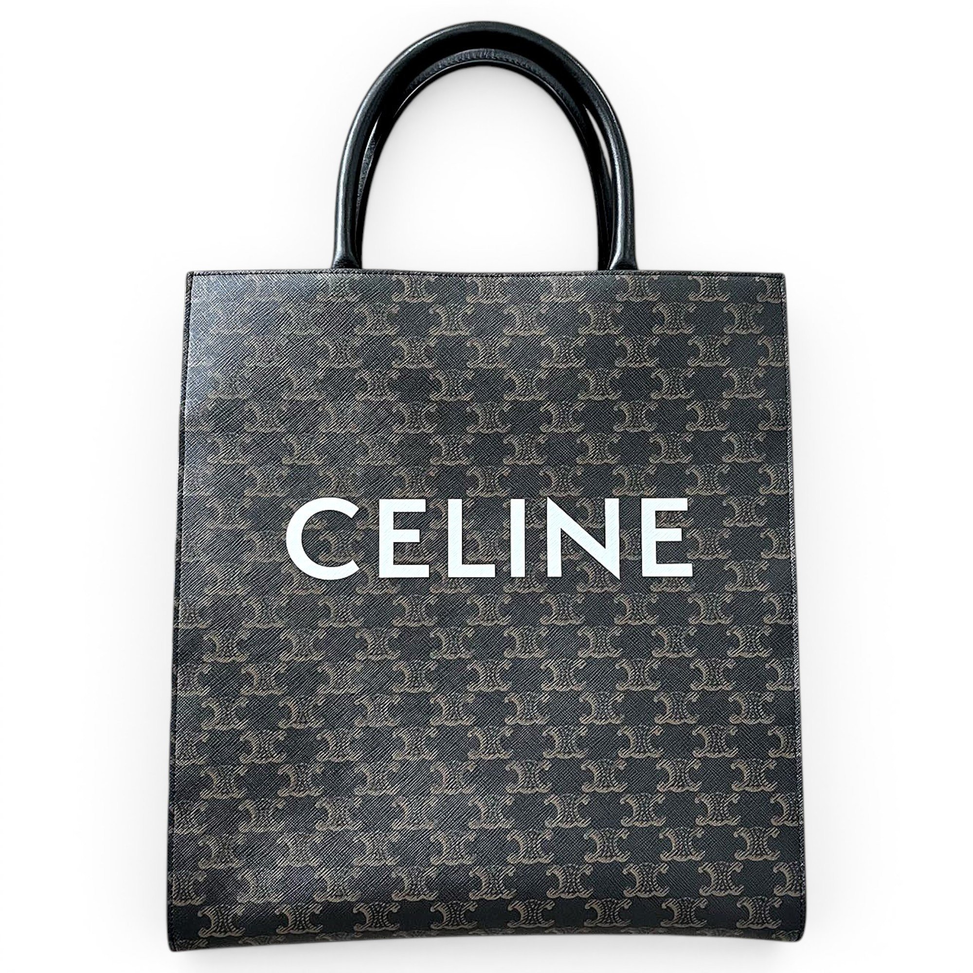 Cabas Vertical leather tote