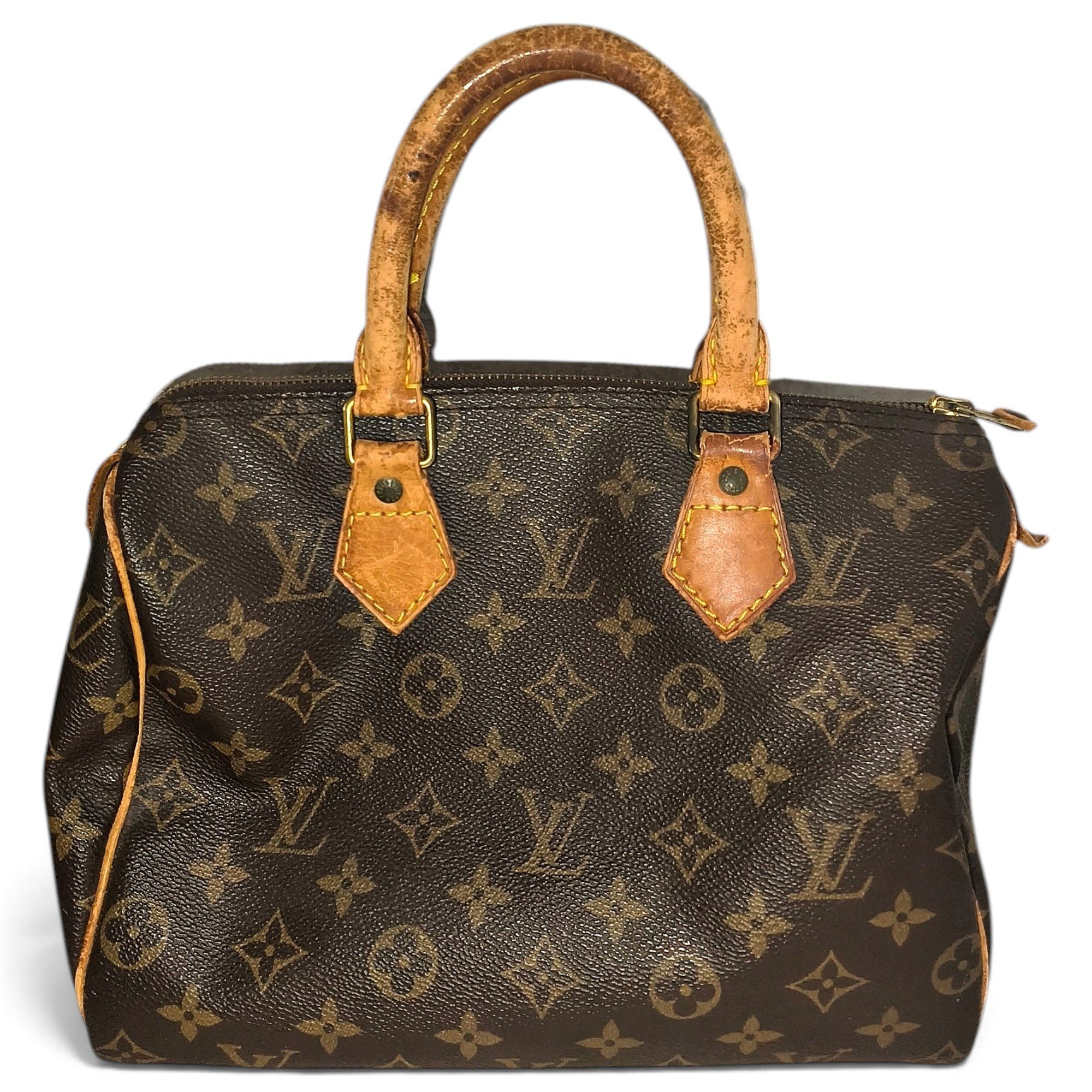 Speedy leather handbag