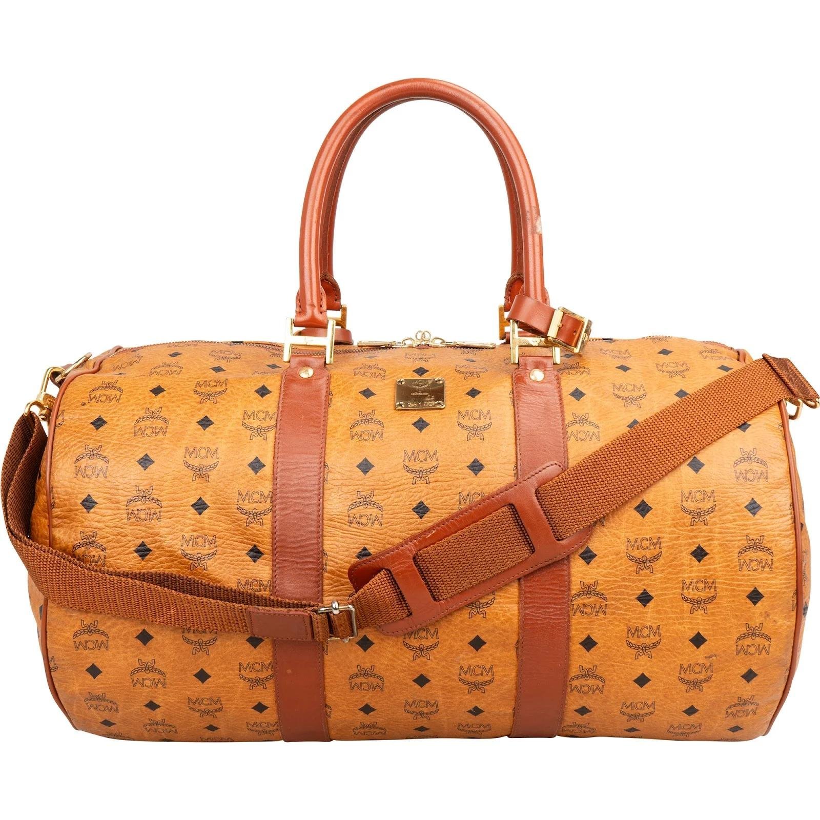 Boston leather travel bag
