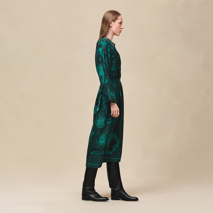 Vert Pin "Ferronnerie Remix" Caftan