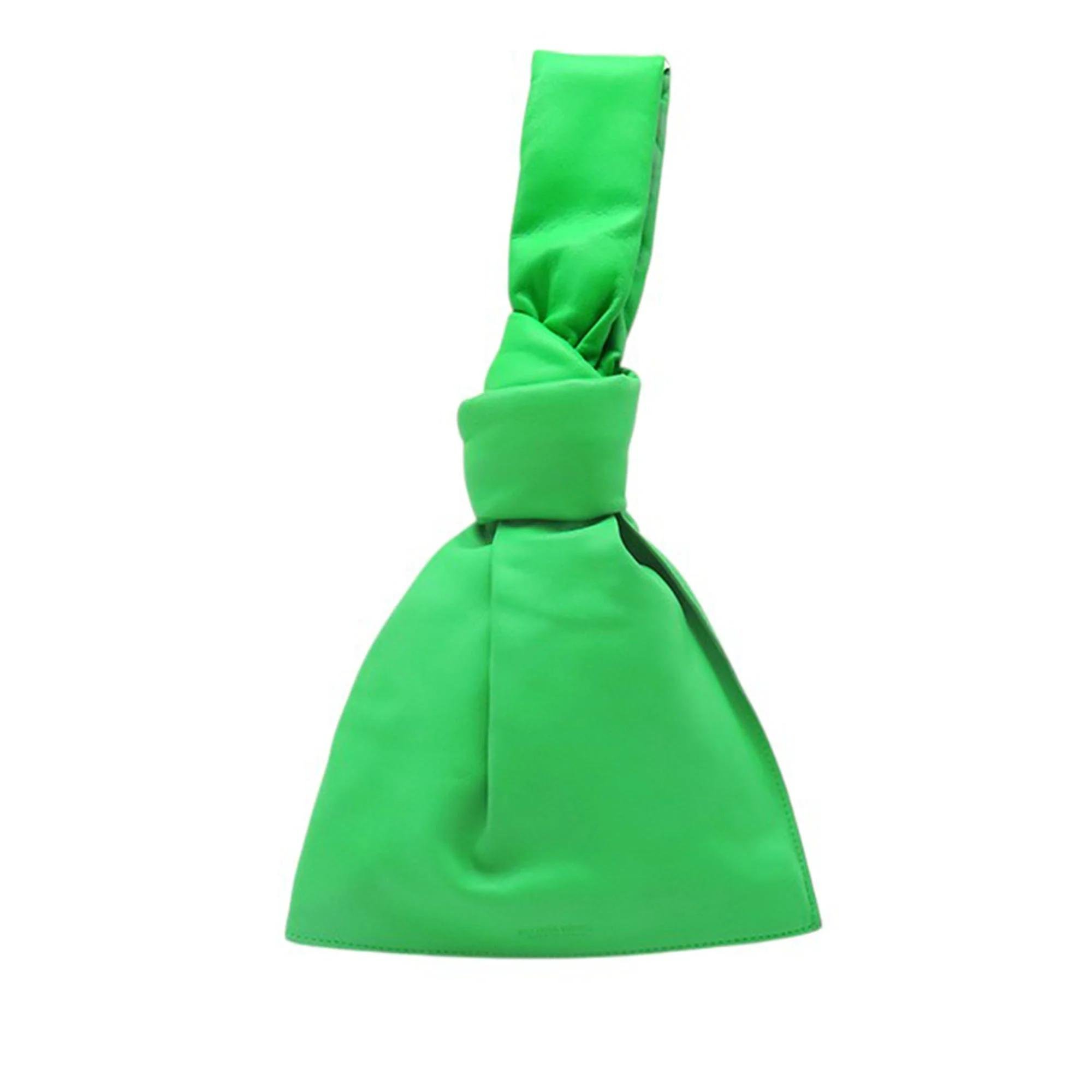 Twist leather handbag