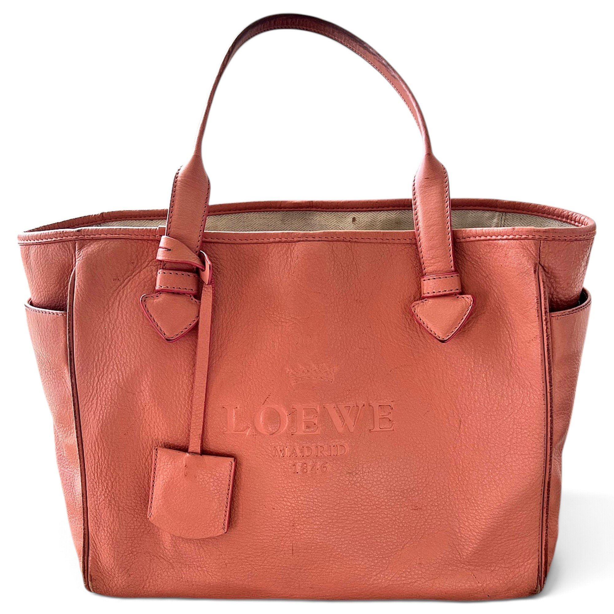 Leather tote