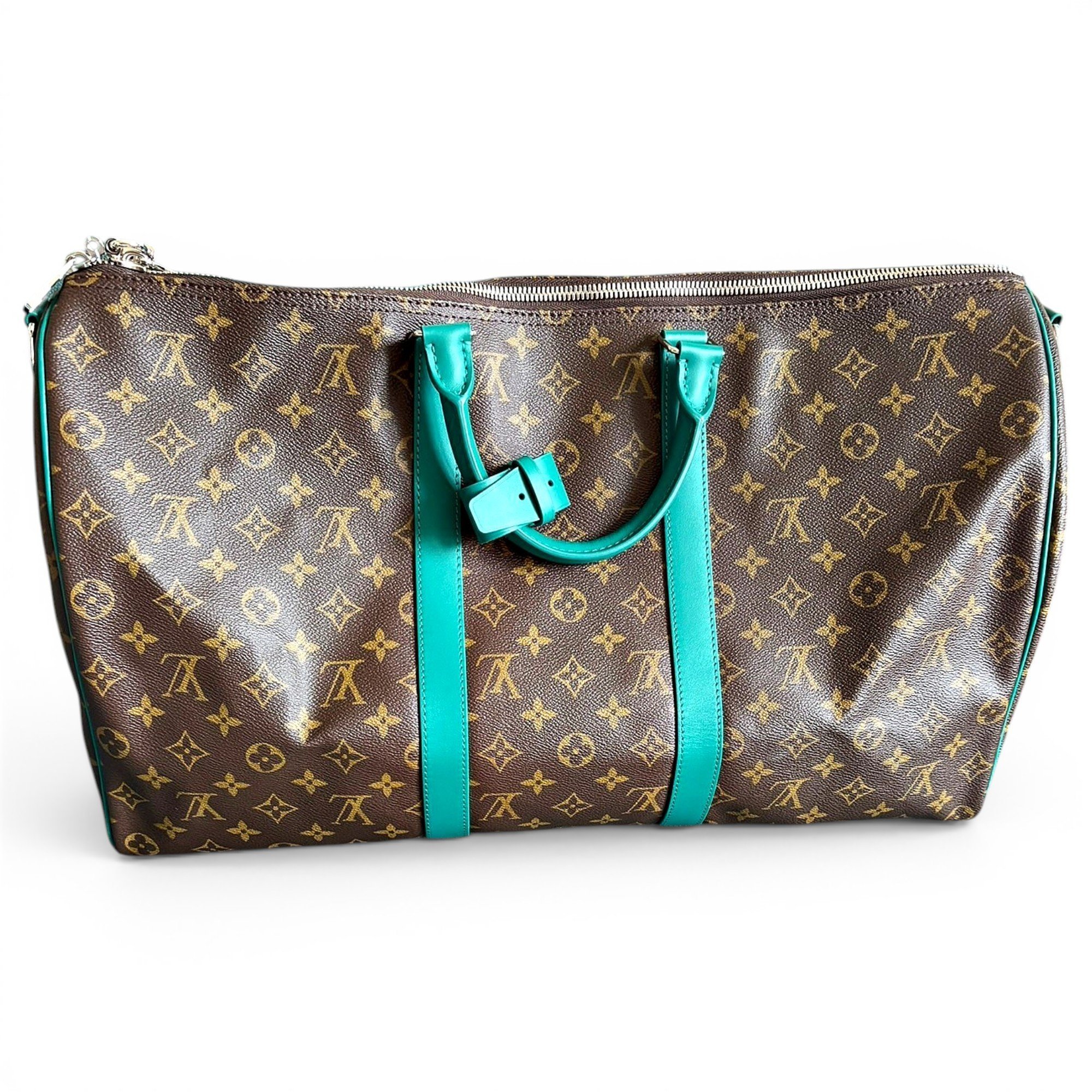 Keepall leather travel bag