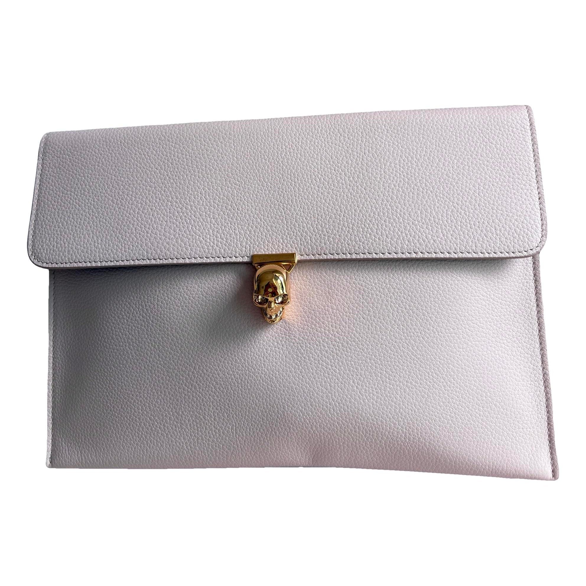 Alexander McQueen Knuckle leather clutch bag