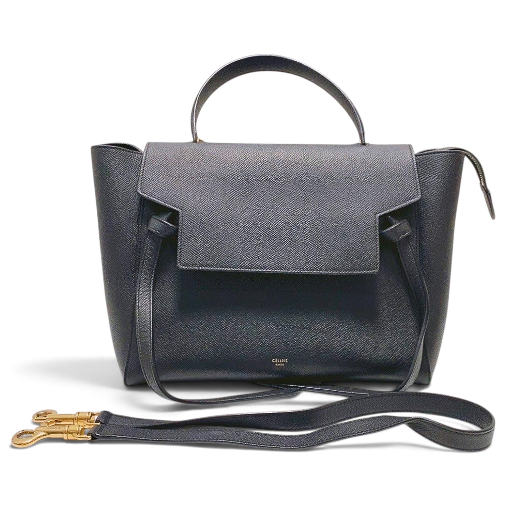 Belt leather handbag