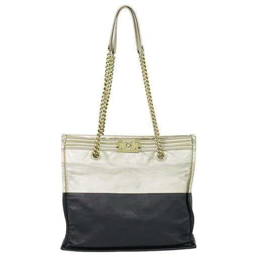 Boy leather tote