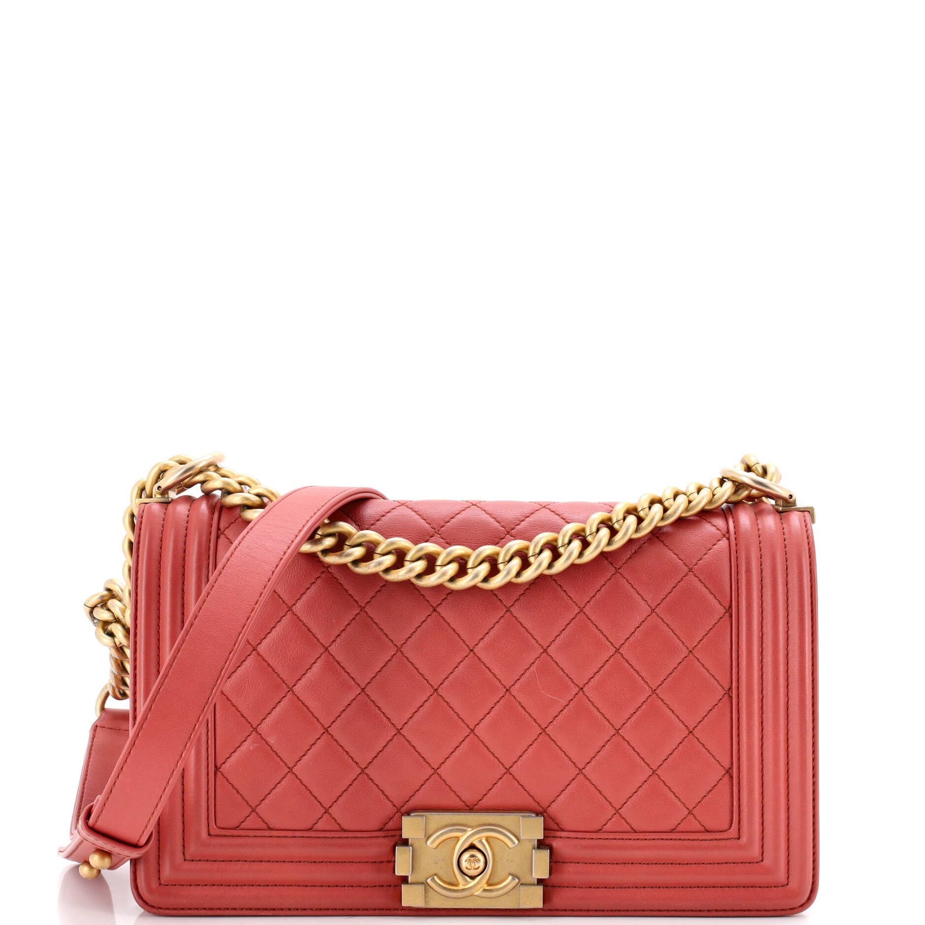 Boy Flap Bag Quilted Lambskin New Medium