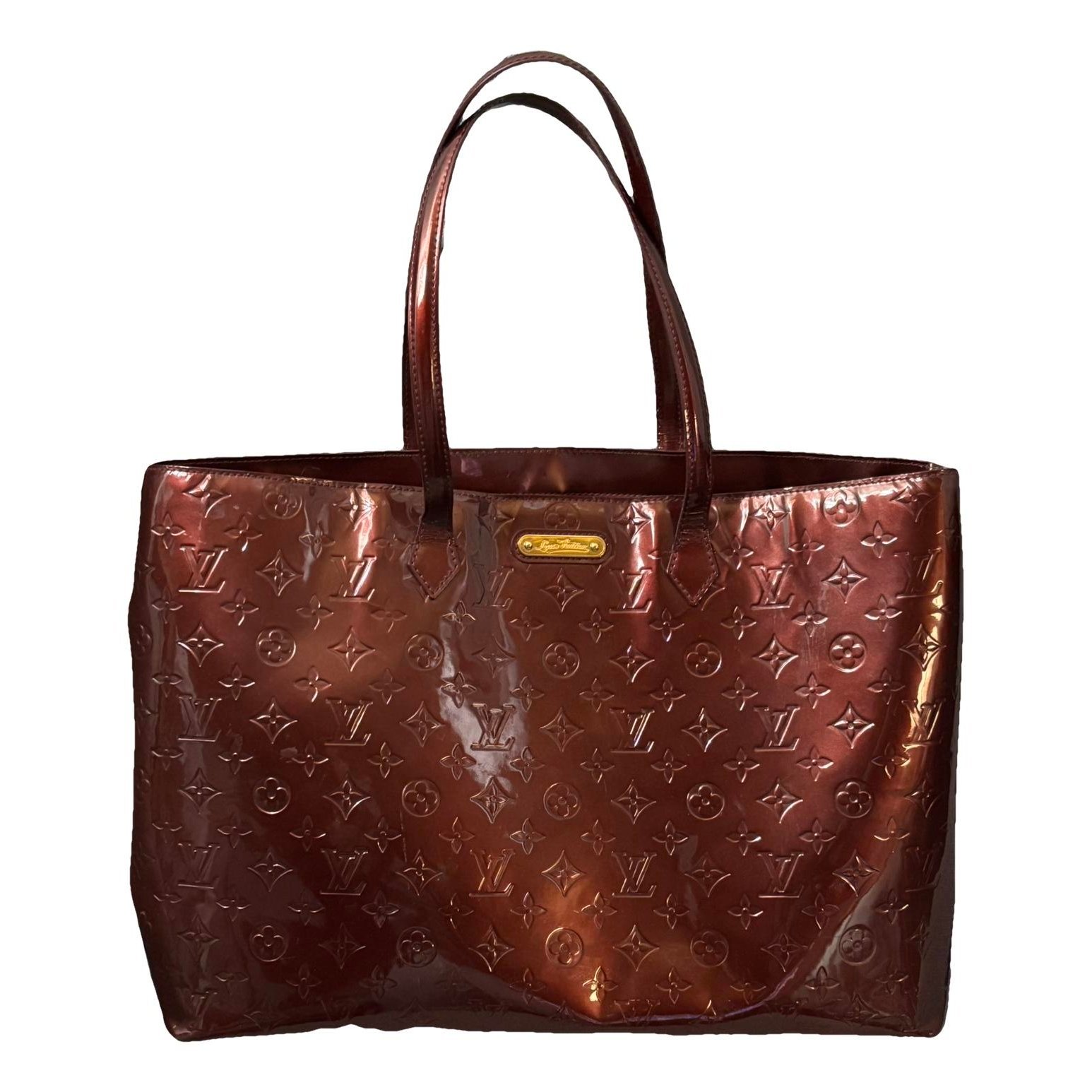 Wilshire patent leather tote
