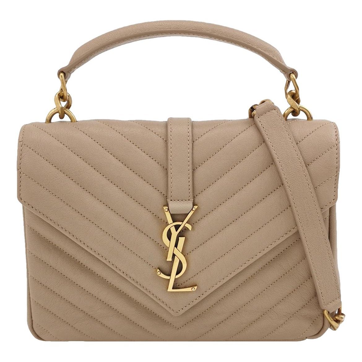 Collége monogramme leather handbag