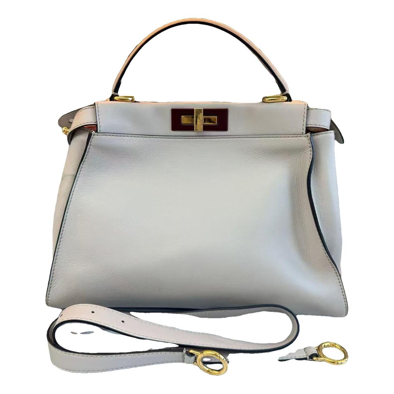 Peekaboo leather handbag