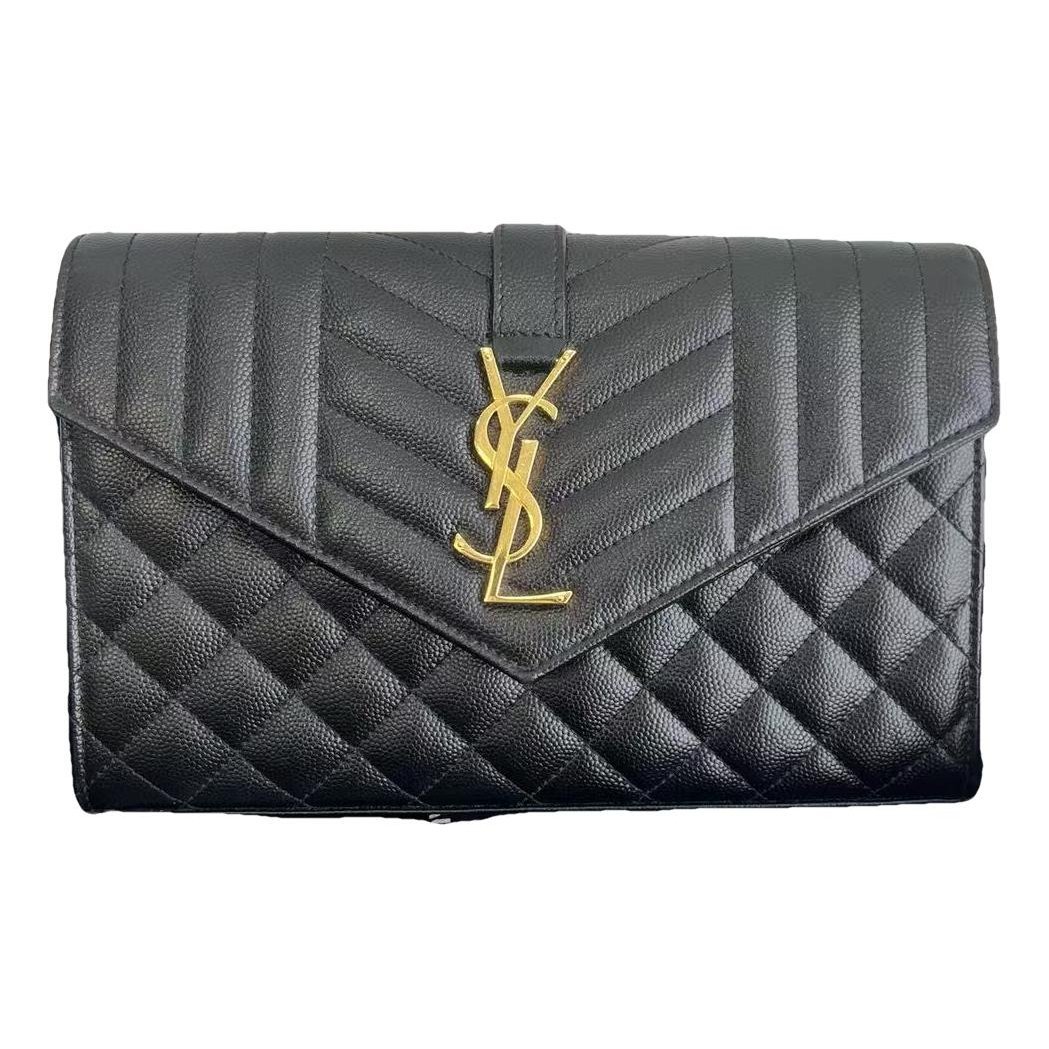 Envelope leather crossbody bag