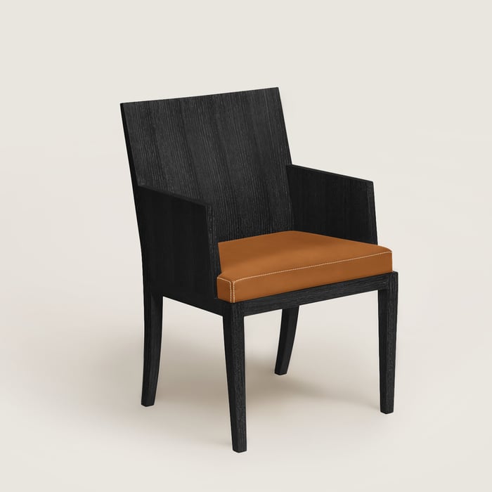 Reeditions J.-M. Frank par Hermès chair with armrests