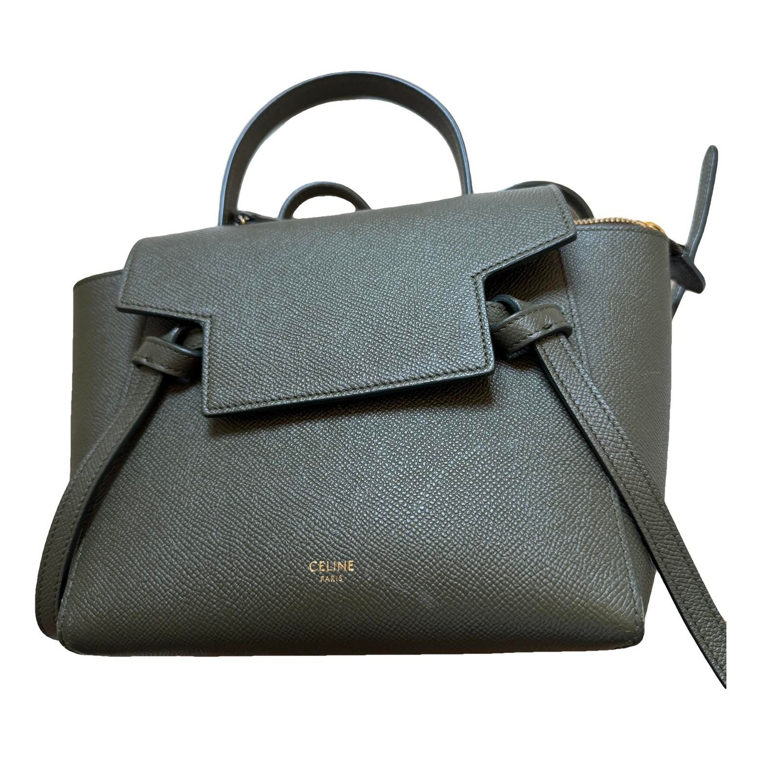 Belt leather handbag