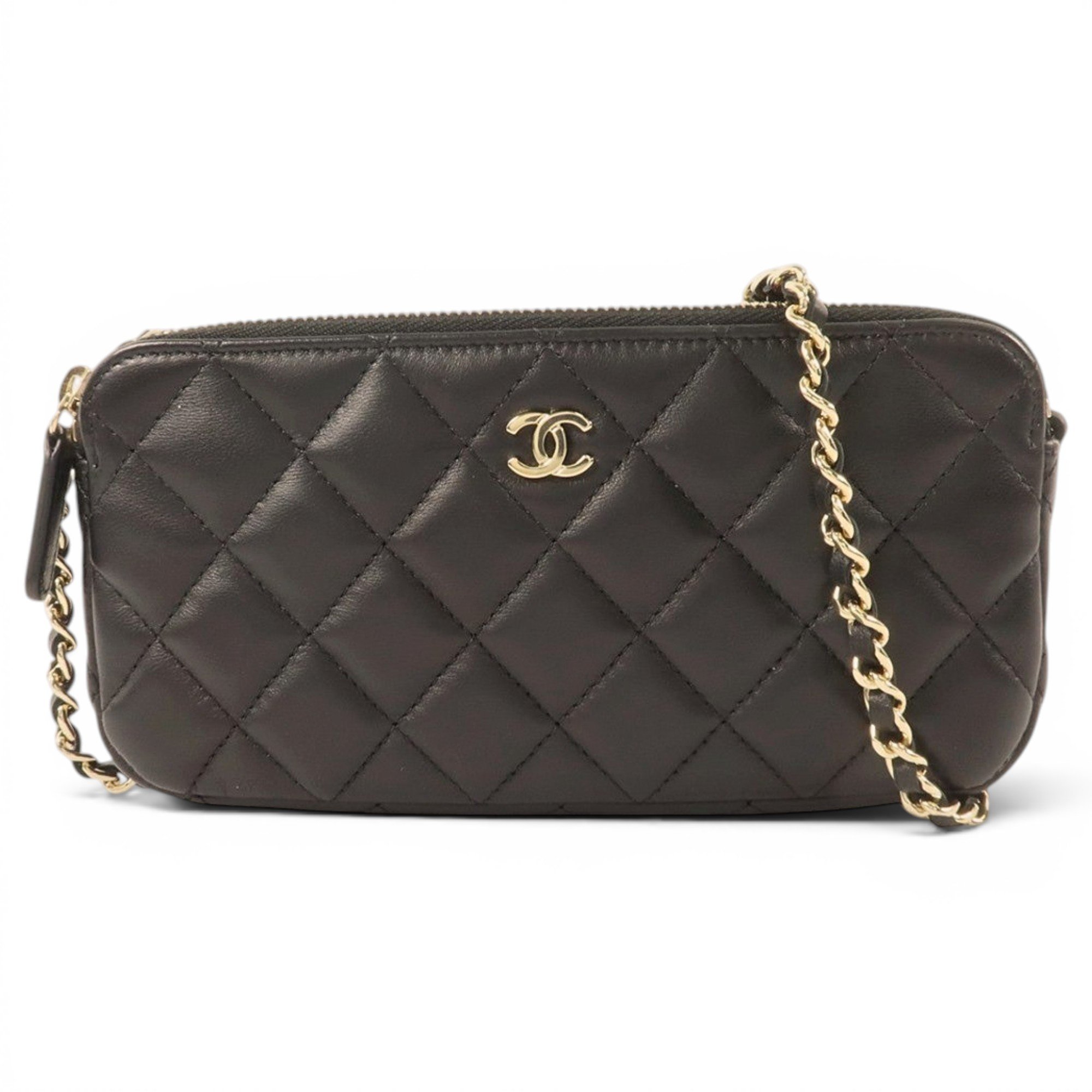 Boy leather clutch bag