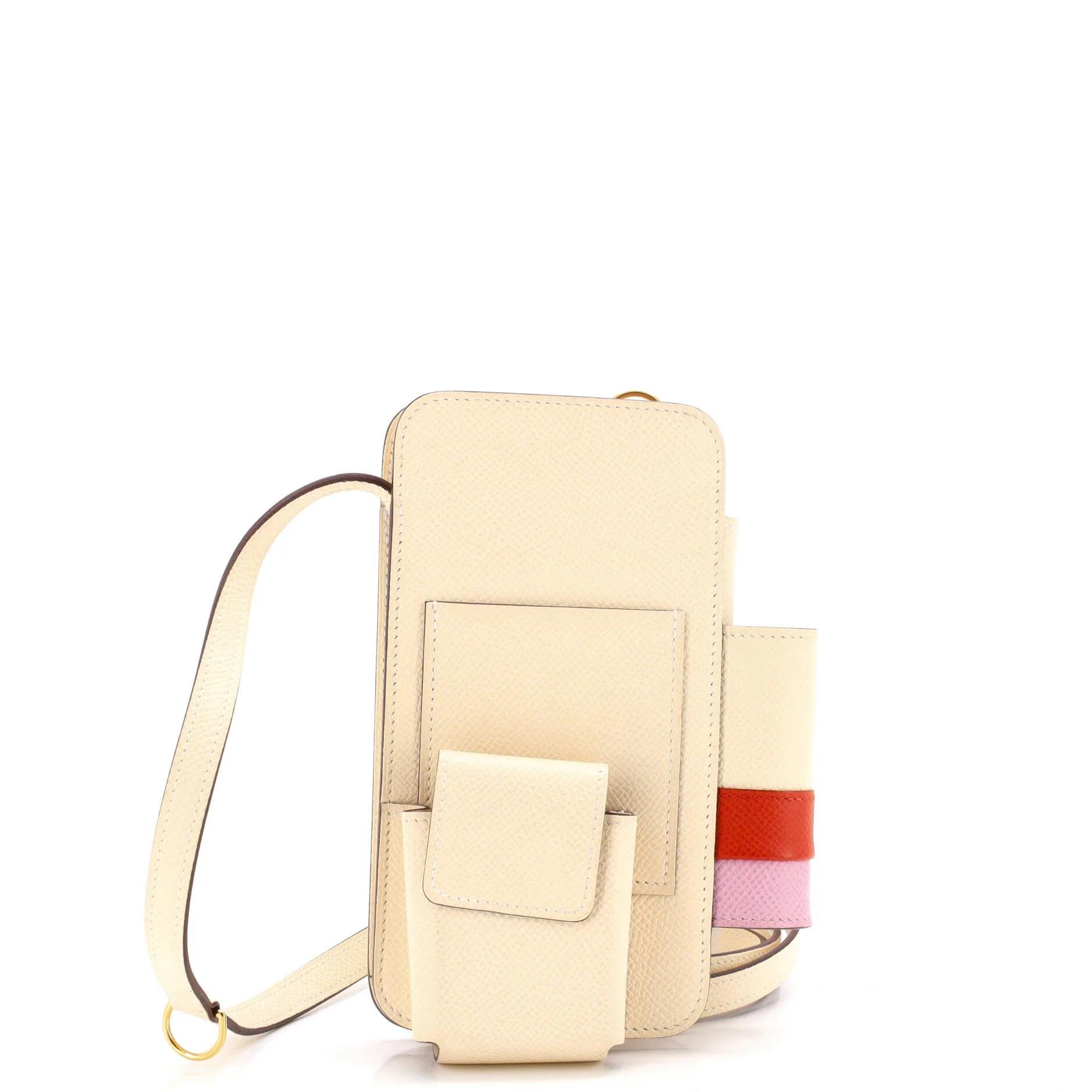 Leather clutch bag