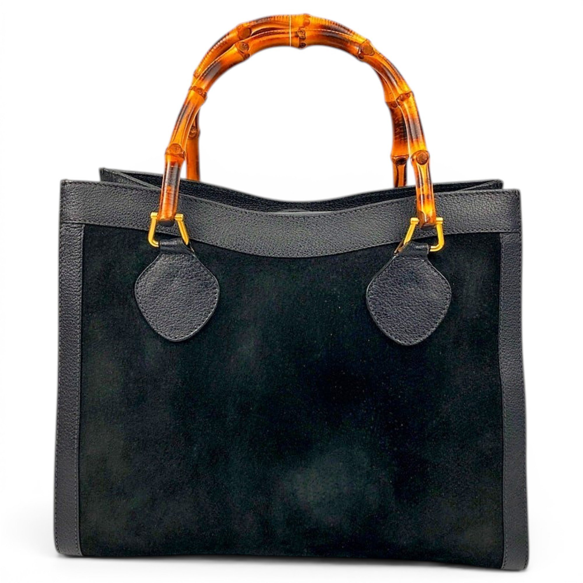 Diana Bamboo leather handbag