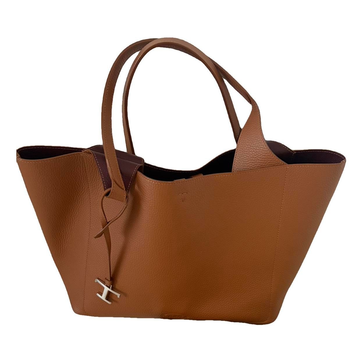 Shopping Media leather tote