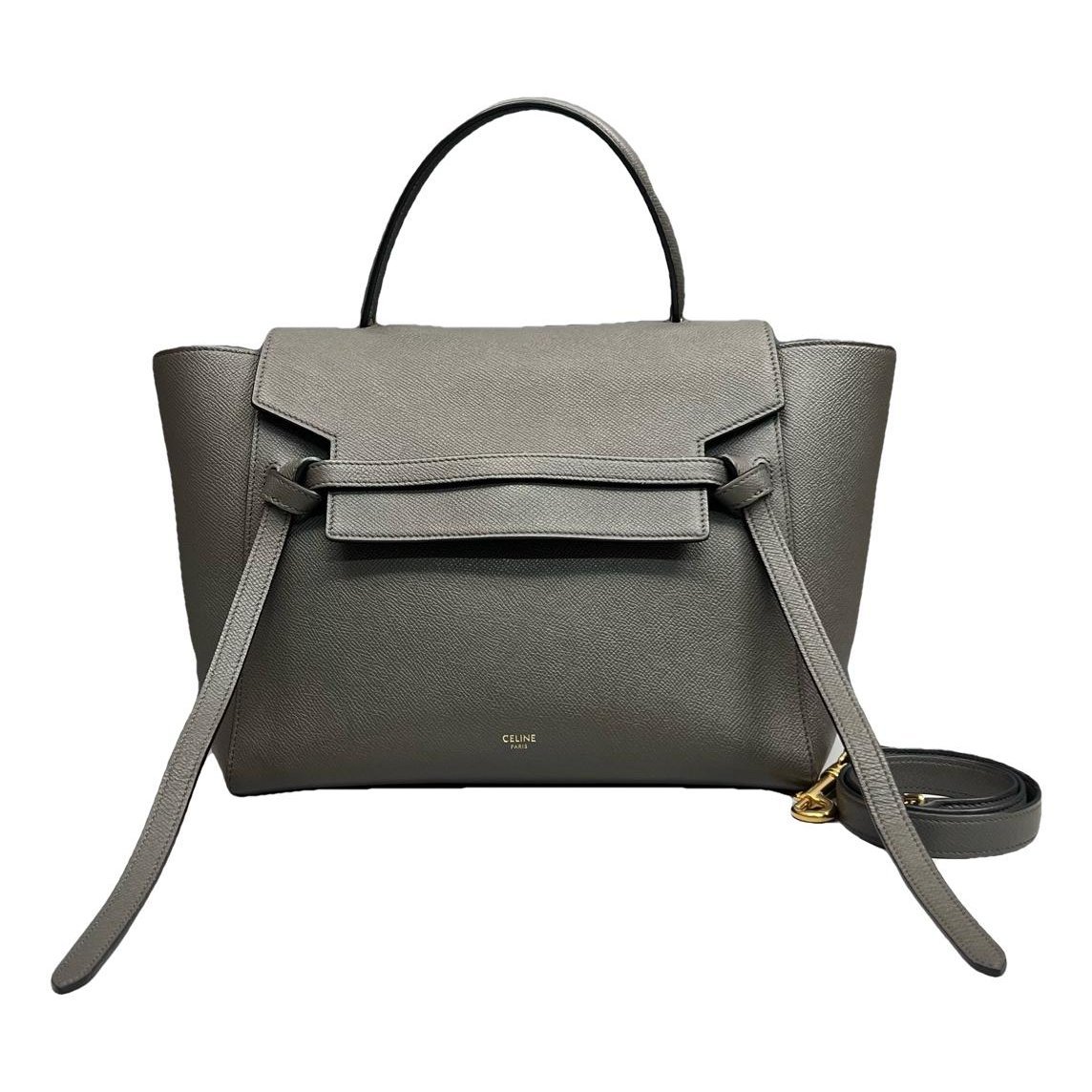 Belt leather handbag