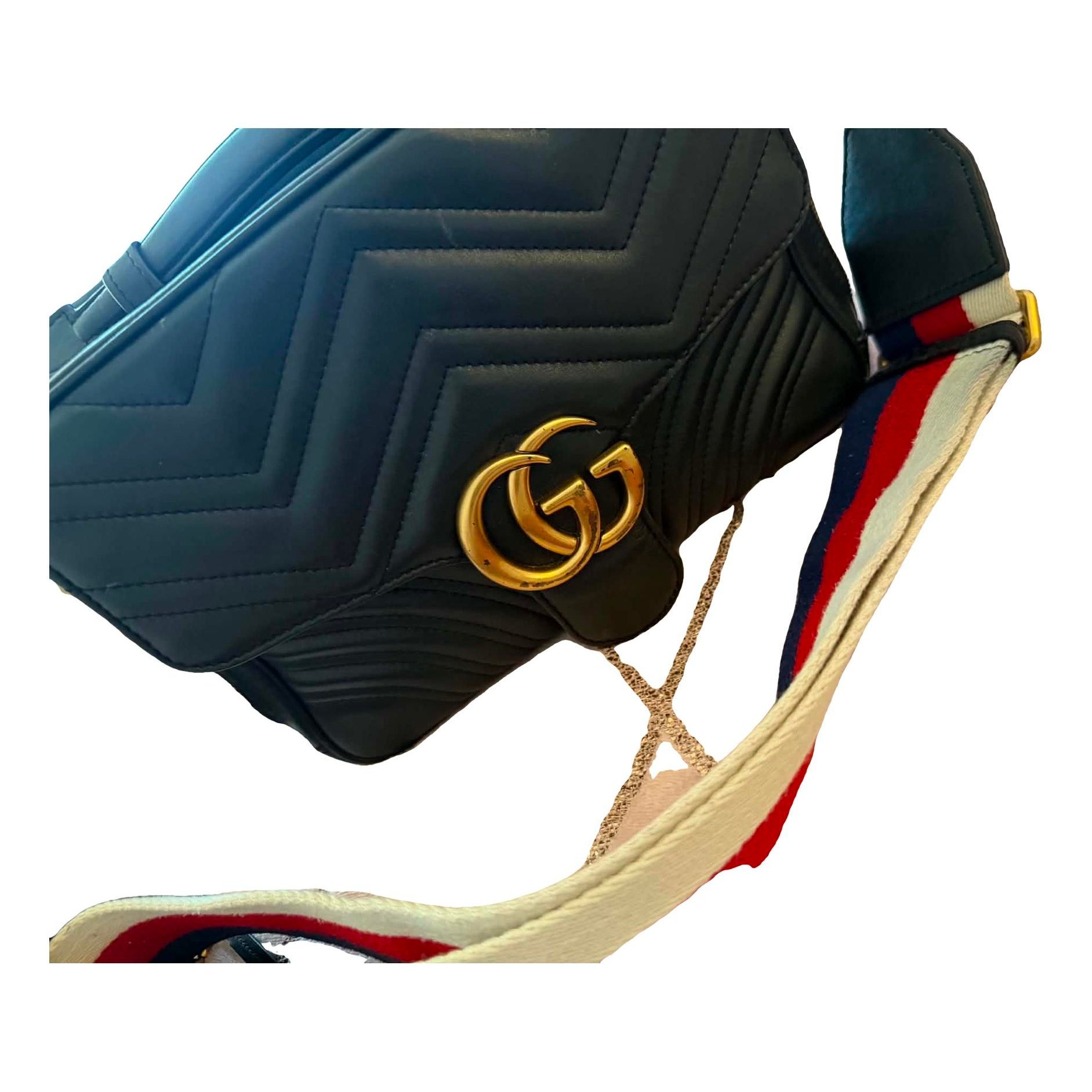 GG Marmont Flap leather crossbody bag