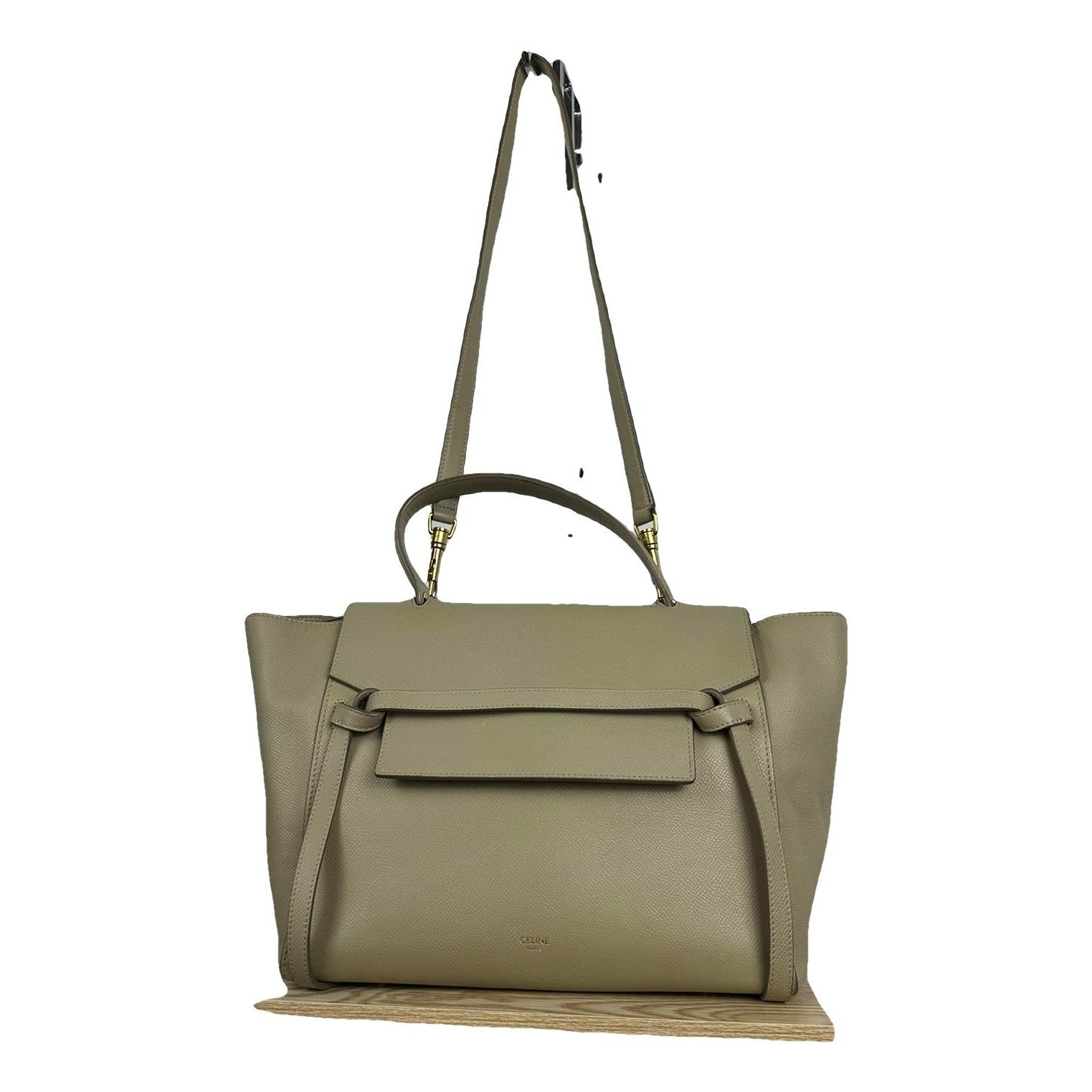 Belt leather handbag