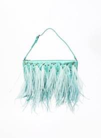 Valentino Feather Embellished Mini Bag