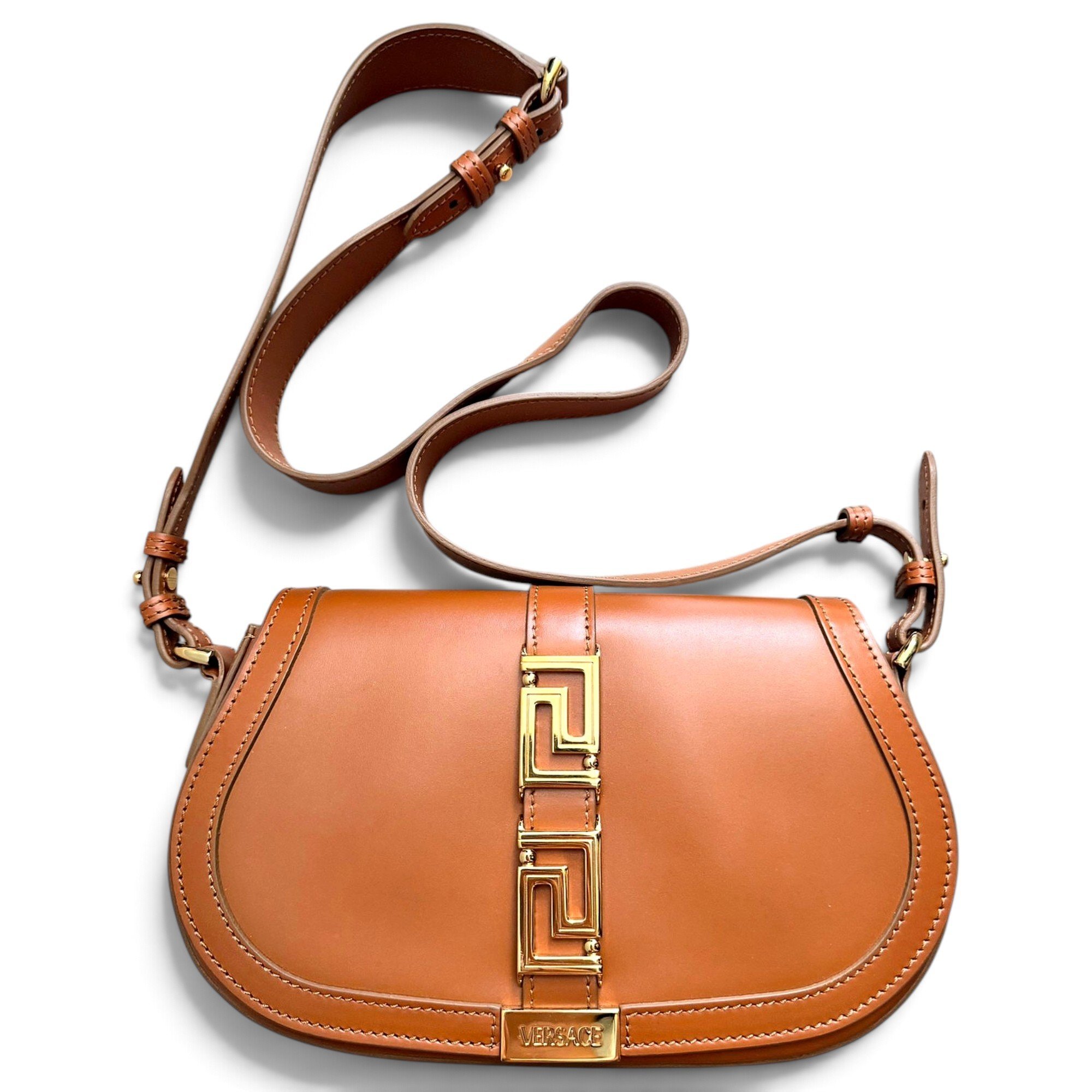 Greca Goddess leather handbag