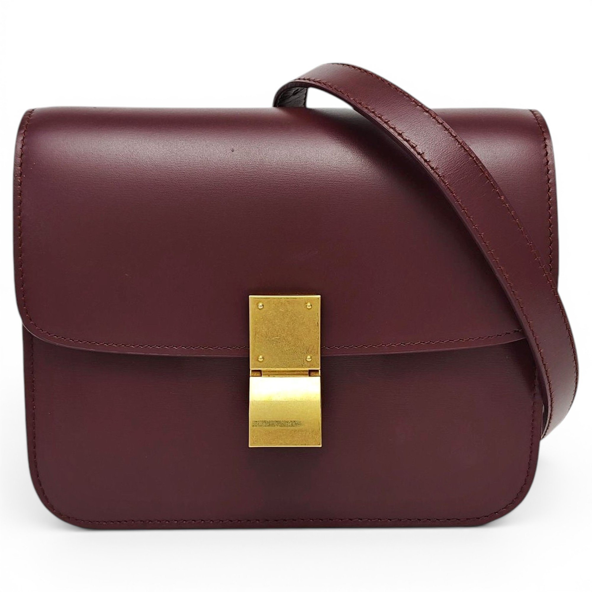Classic leather crossbody bag
