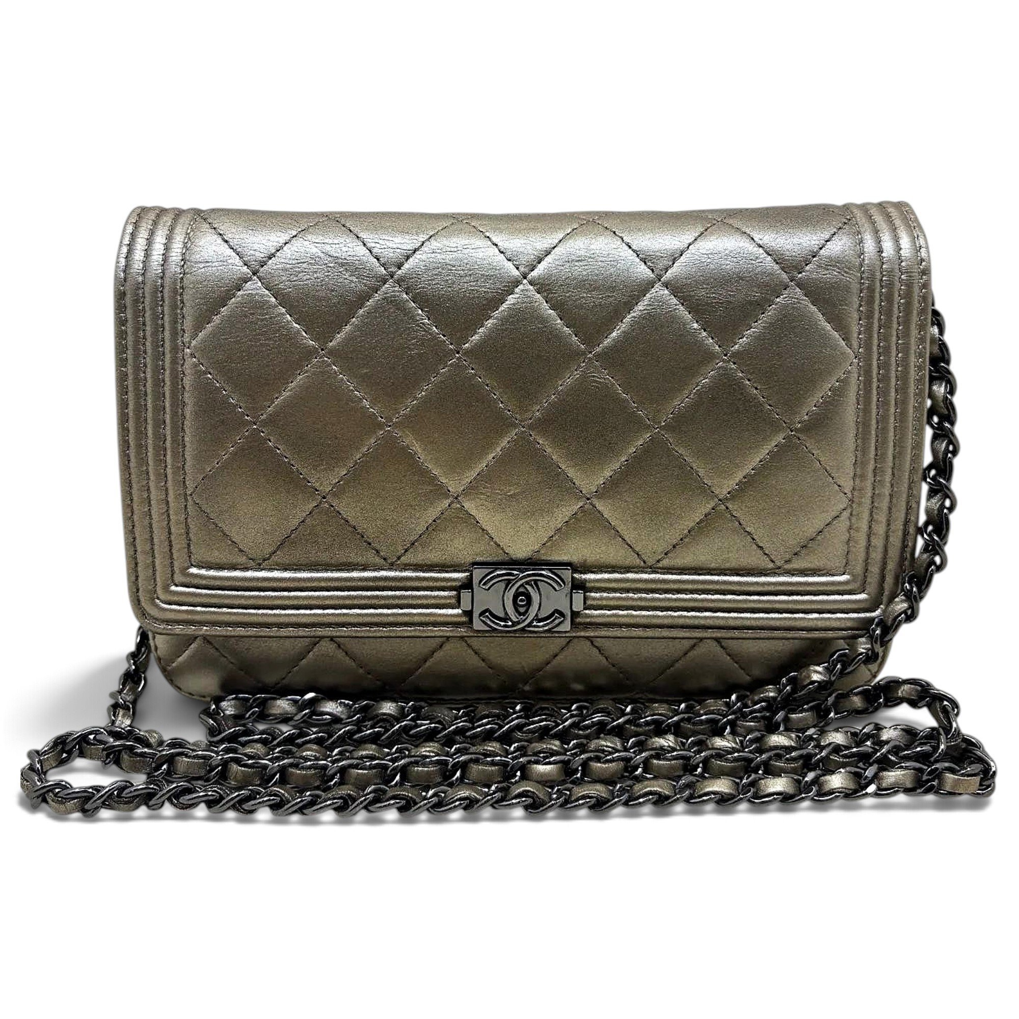 Boy leather crossbody bag