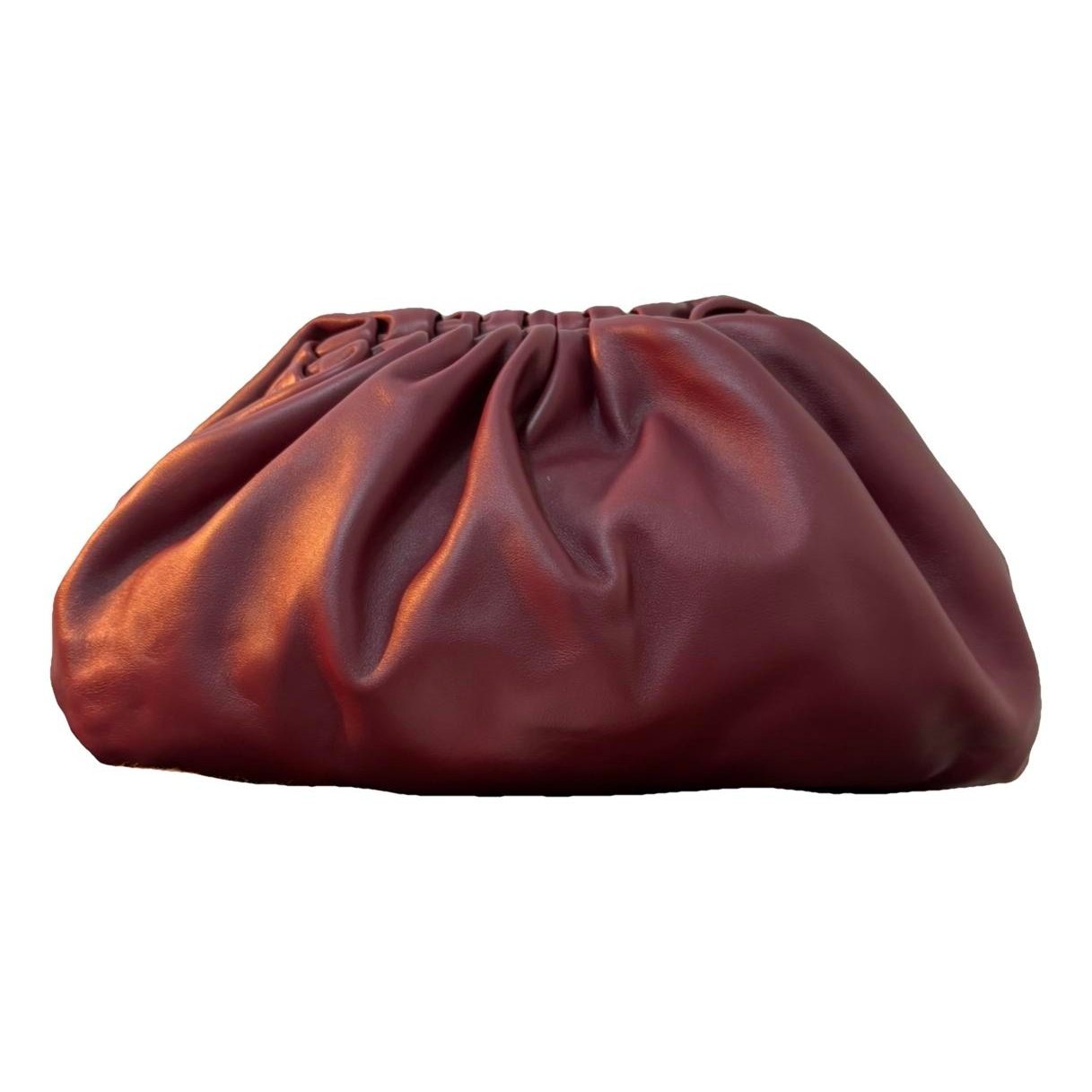 Pouch leather clutch bag