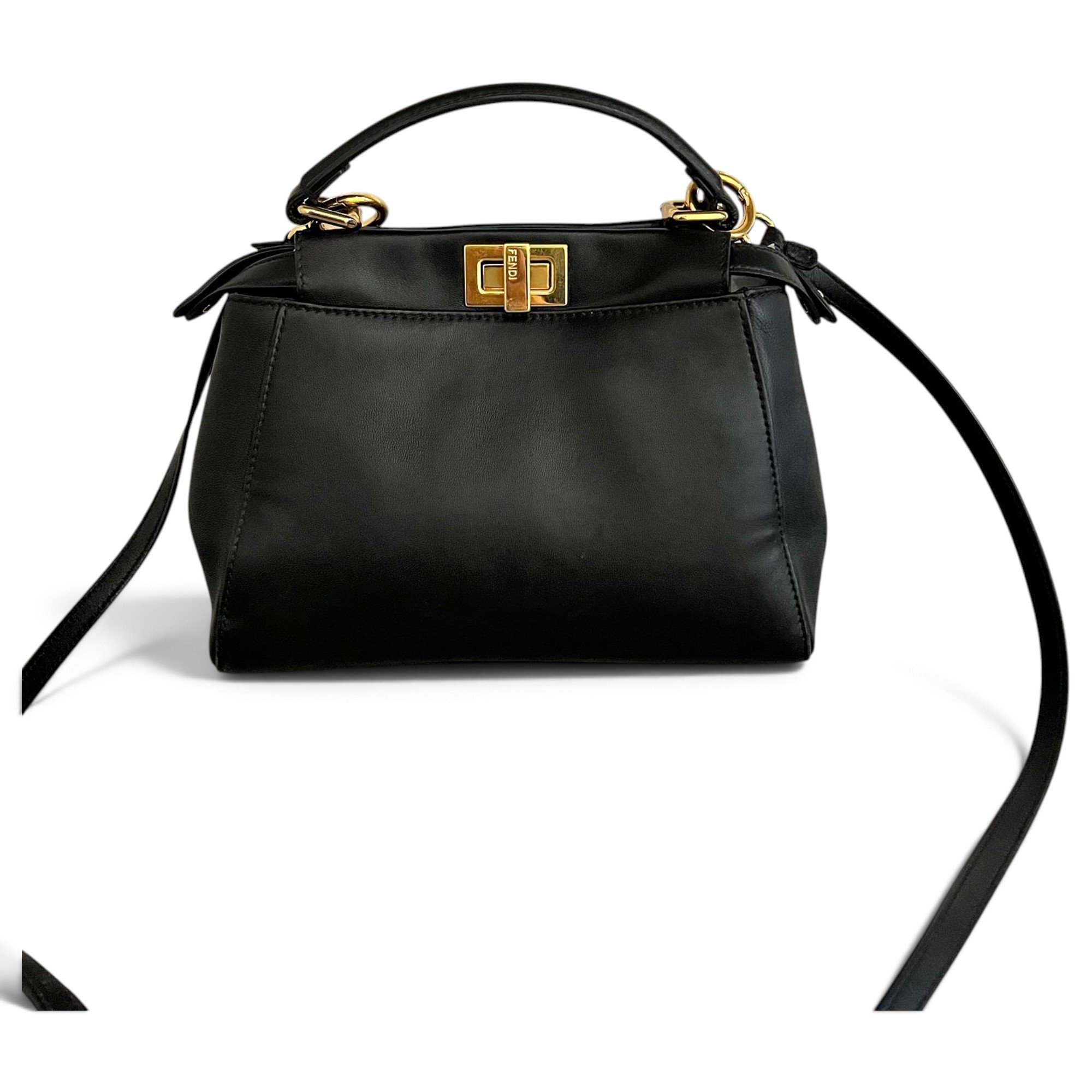 Peekaboo leather handbag