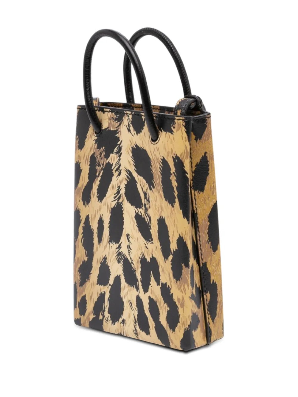 2020 Mini Leopard Print Logo Shopping Phone Holder satchel