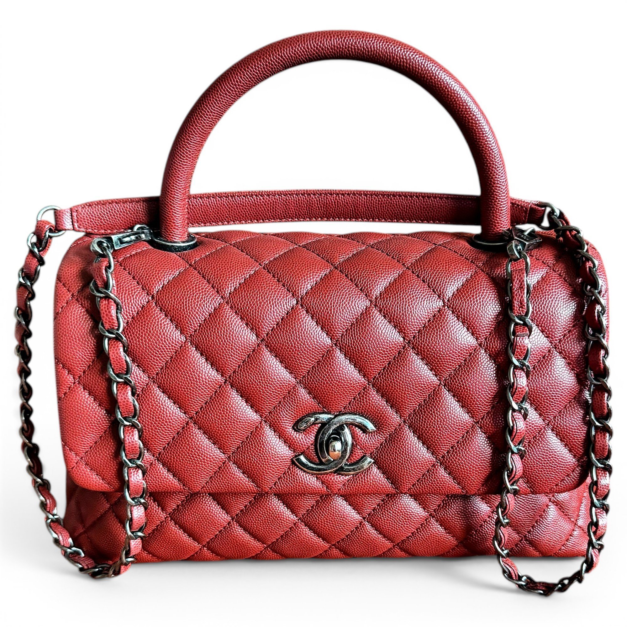 Coco Handle leather handbag