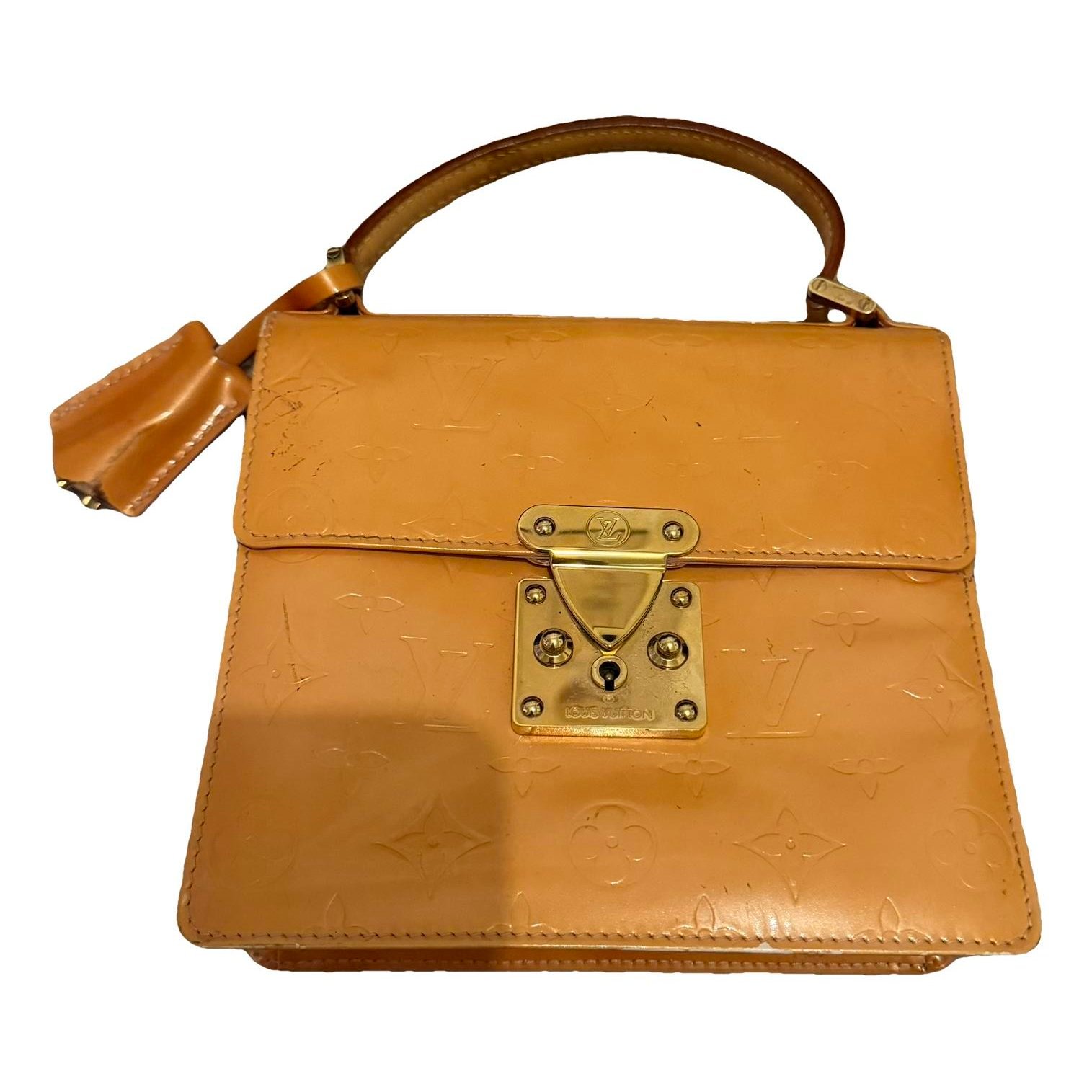 Spring street patent leather handbag