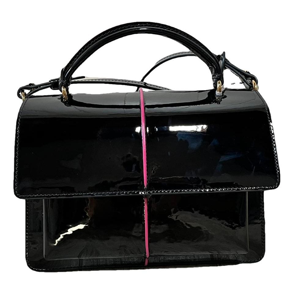 Trunk leather crossbody bag