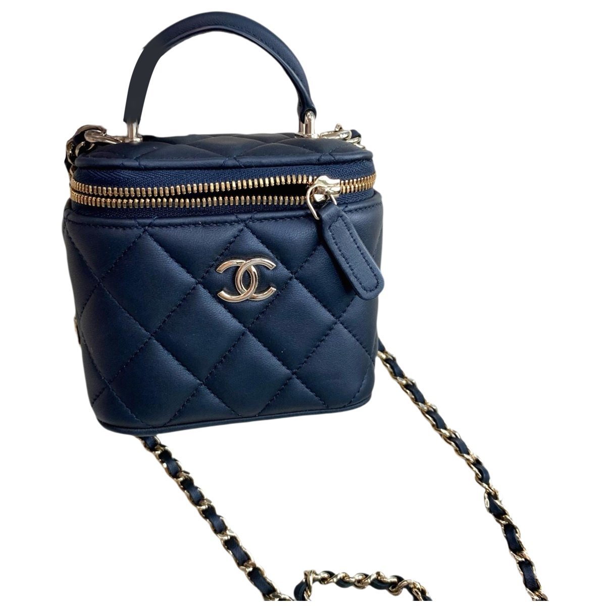 Trendy CC Vanity leather handbag