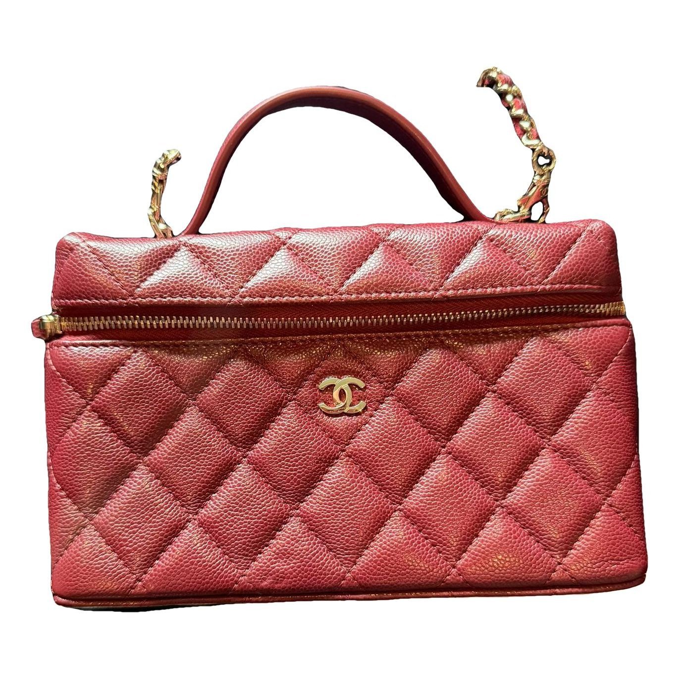 Vanity leather handbag