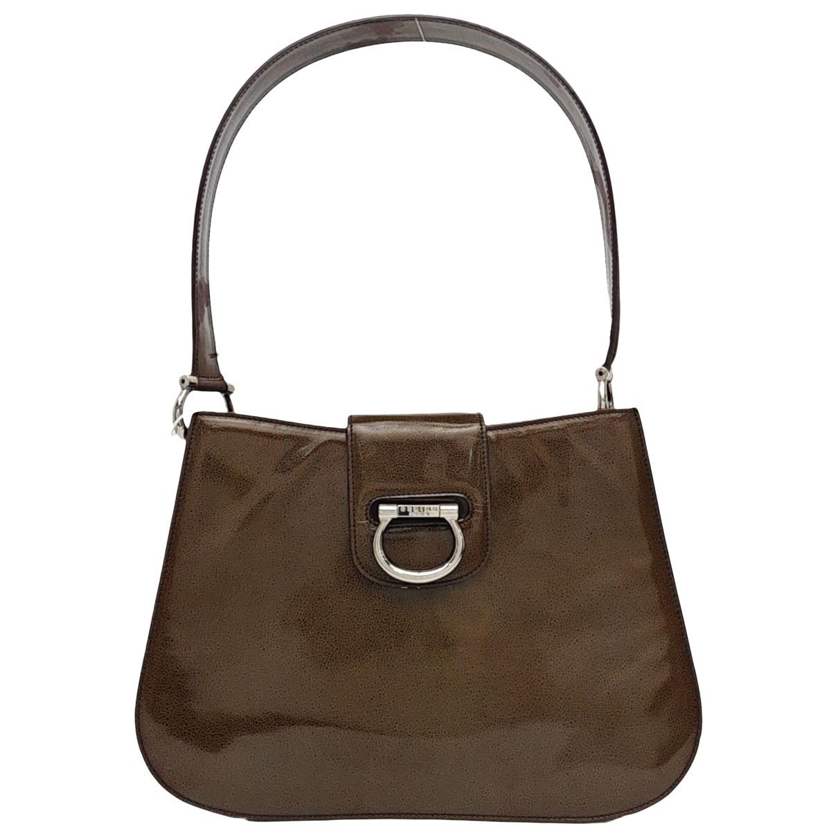 Patent leather handbag