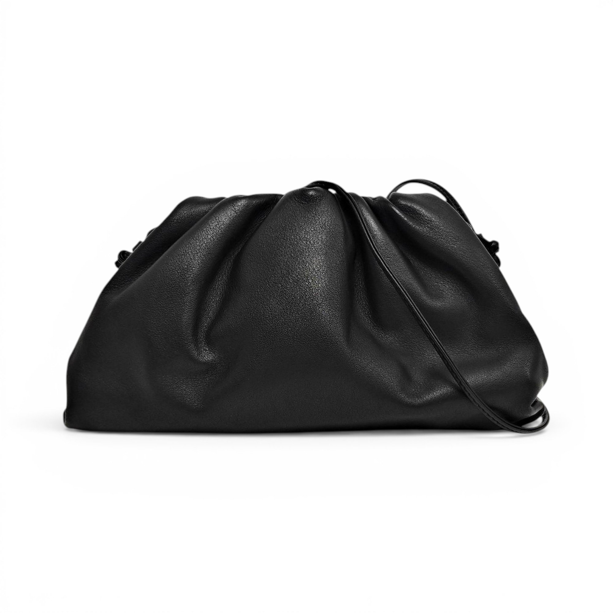 Pouch leather handbag
