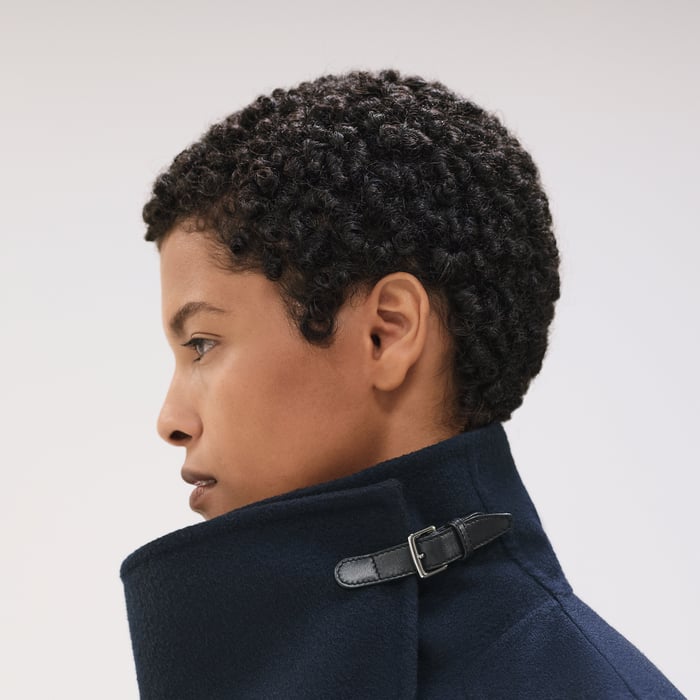 Bleu Noir Cashmere Coat