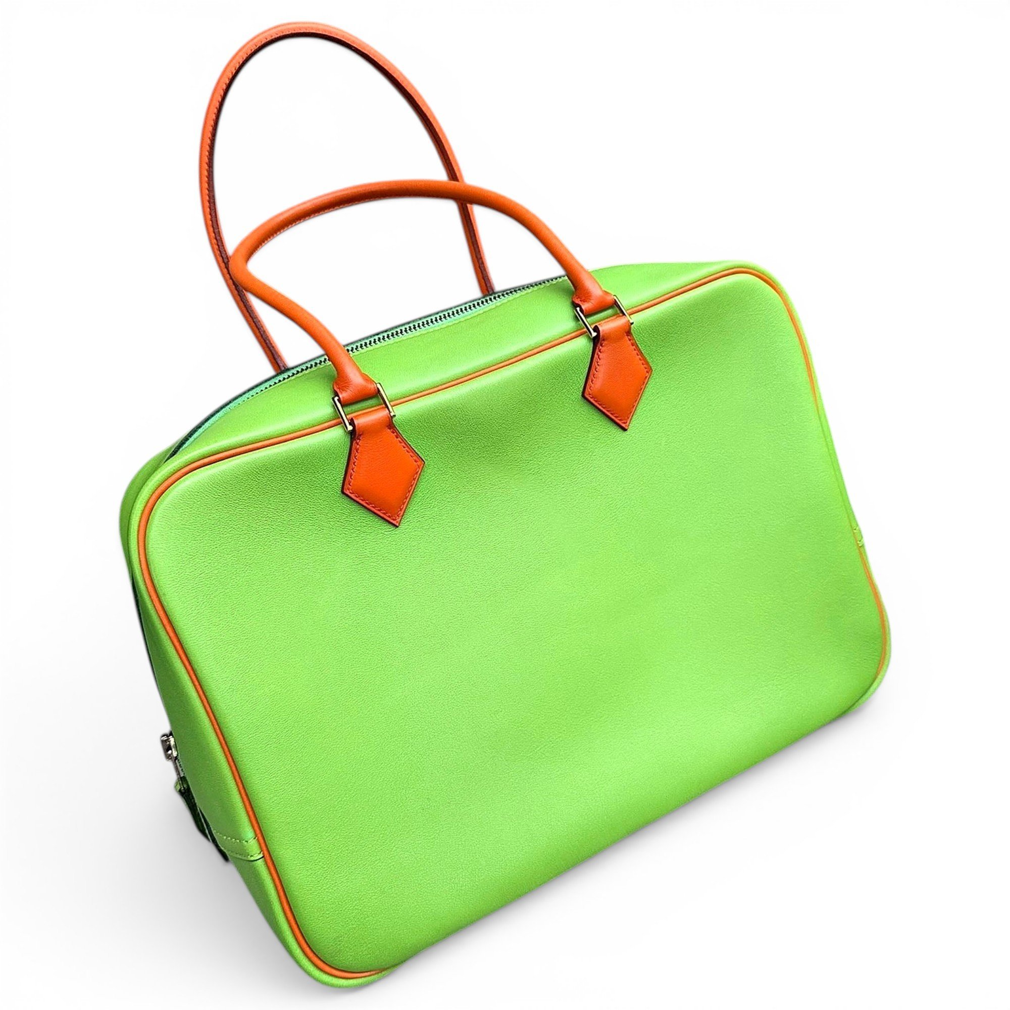 Plume leather handbag