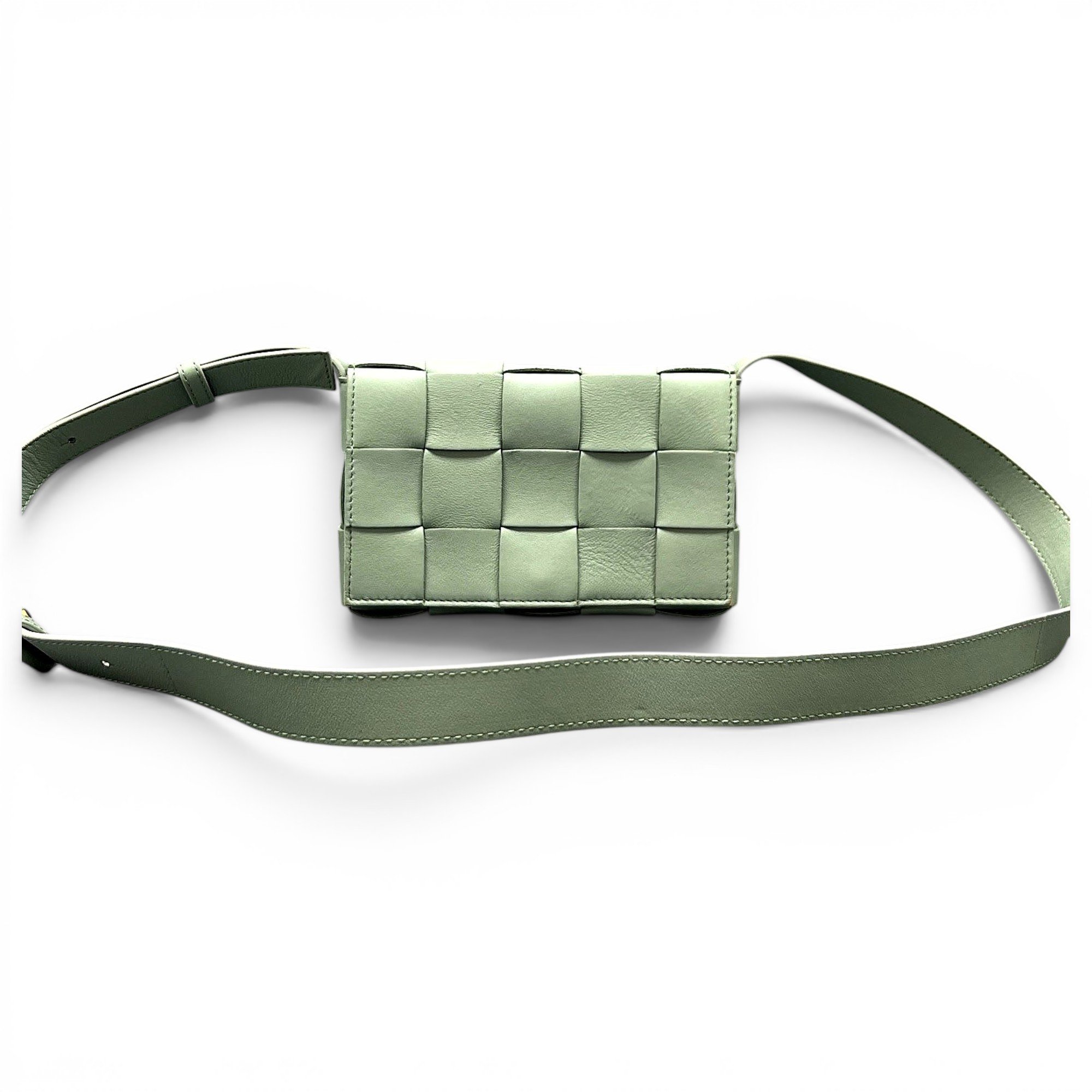 Cassette leather crossbody bag