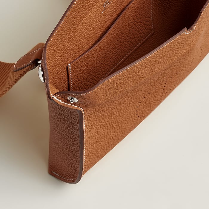 Naturel Sable Hermès Videpoches Bag