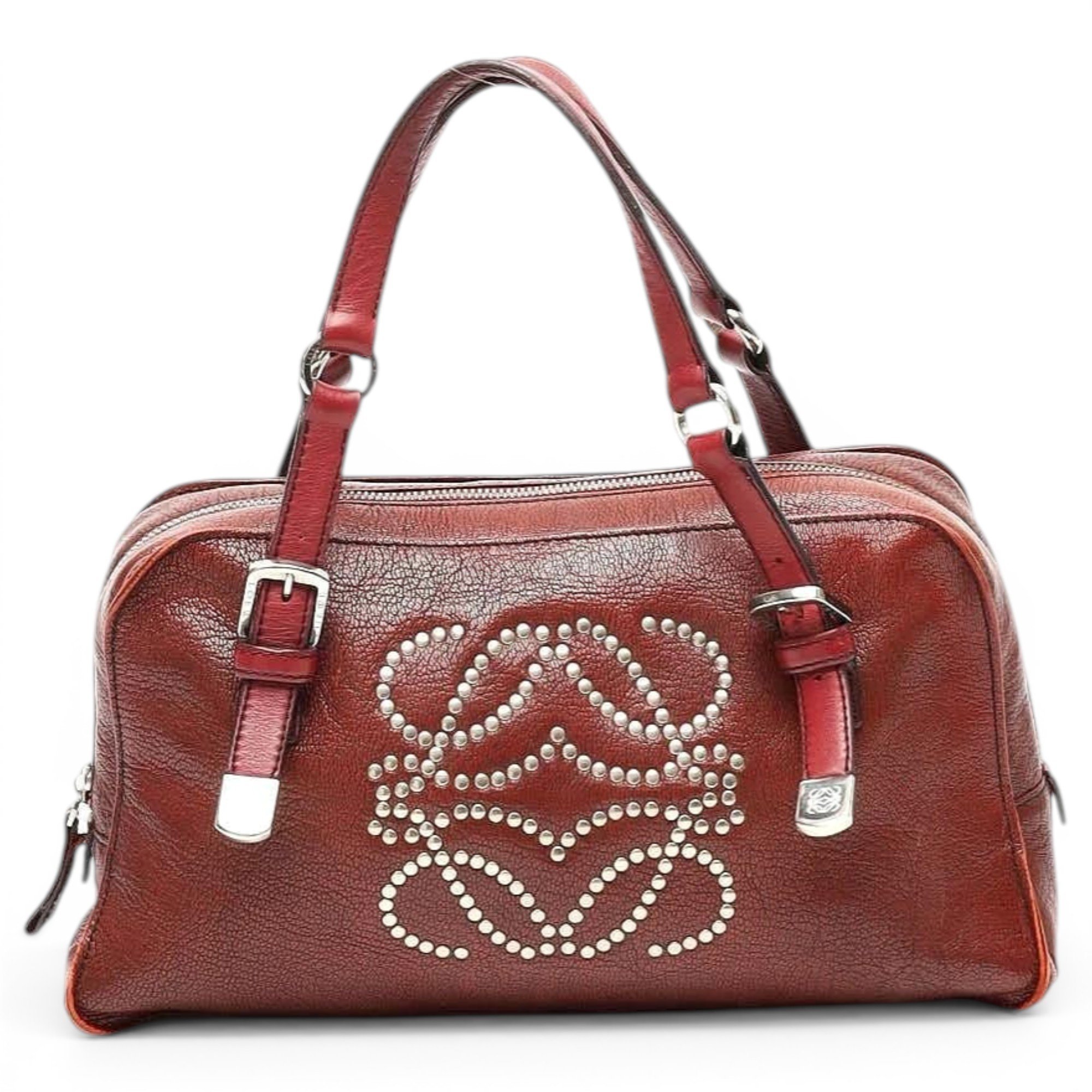 Anagram leather handbag
