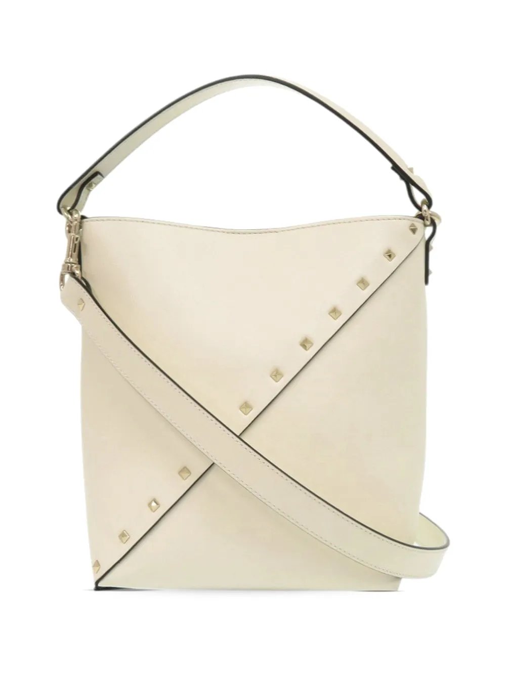 Valentino Garavani 2018-2026 Leather Rockstud Wispy bucket bag