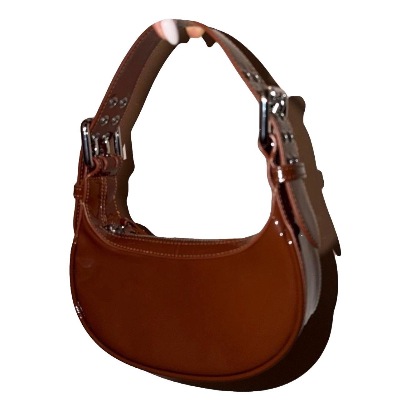 Patent leather handbag