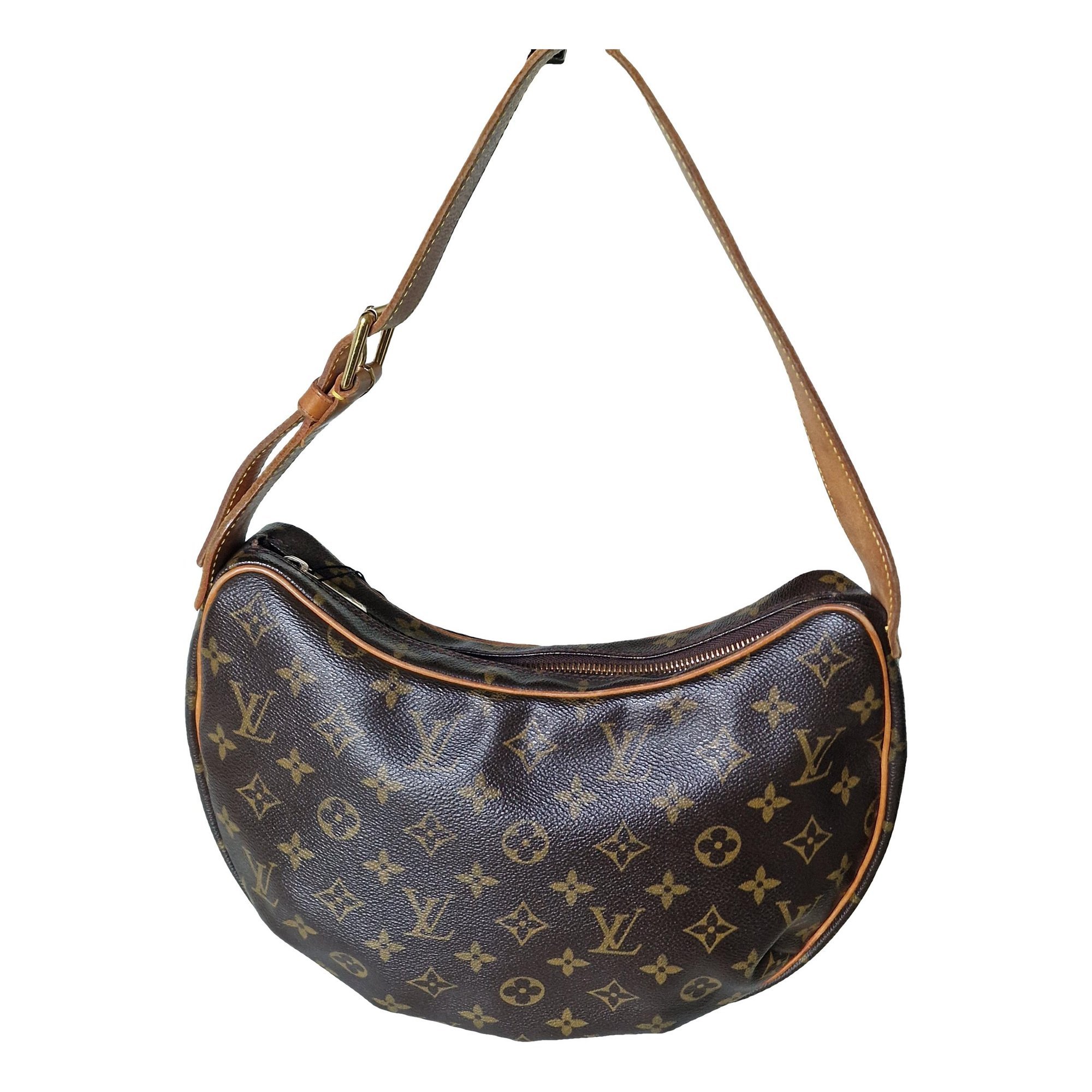 Croissant leather handbag