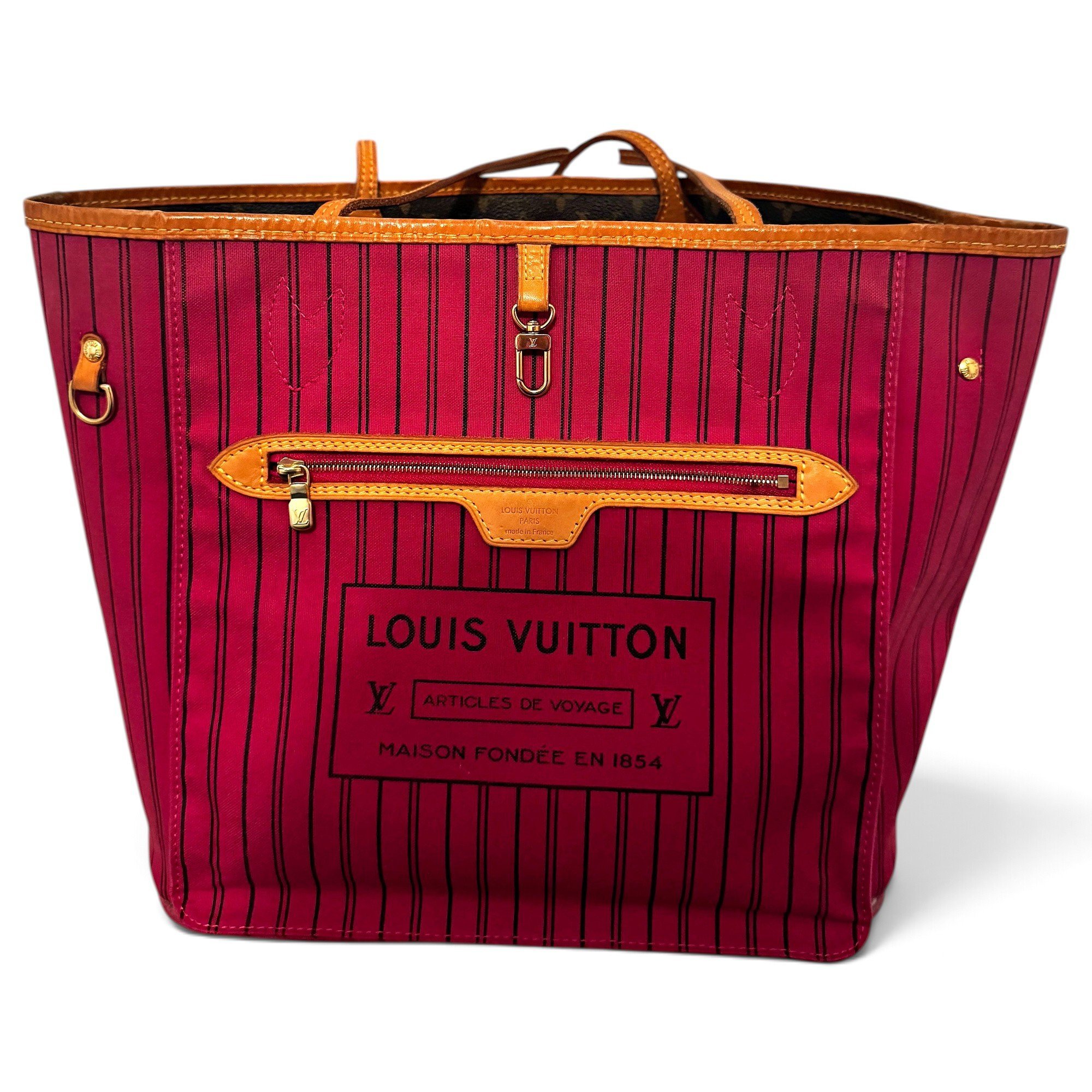 Louis Vuitton Neverfull leather tote